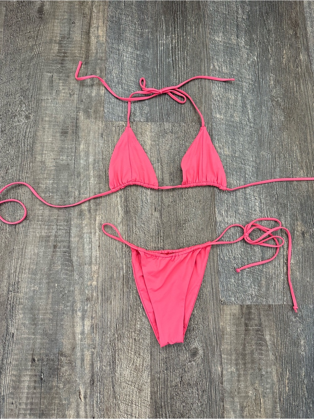 Stone Fox Swim Triangle Bikini Top and Cheeky Bottom